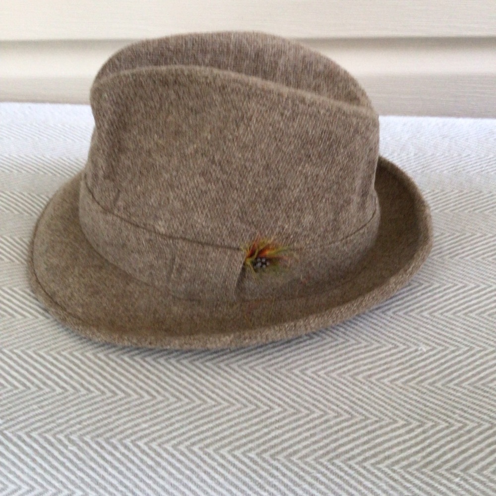 VINTAGE USA/UNION MADE WOOL FEDORA ADAMS COMPANY SZ 7 1/4-7 3/8